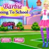 Barbie going to school