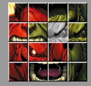 Red vs Green Hulk Slidin