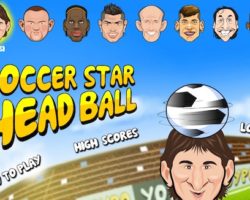 Soccer star head ball