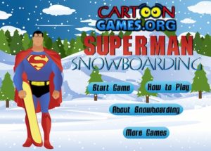 superman snowboarding