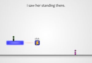i saw her standing