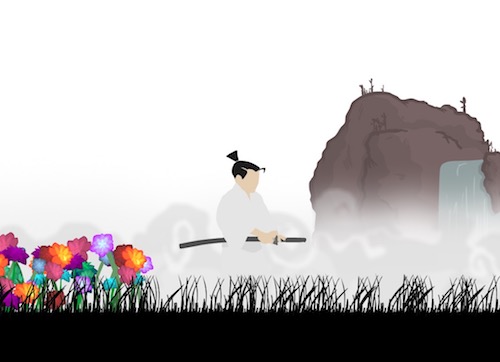 warrior in the garden