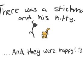 stickman and kitty