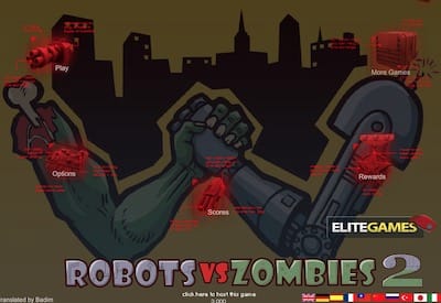 robot vs zombies