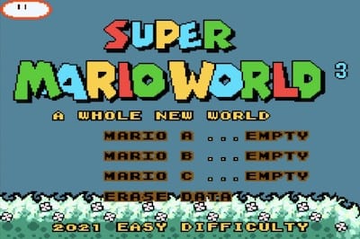 super mario world a whole new world