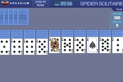 Arkadium Spider Solitaire