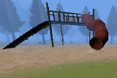 slide in the wood